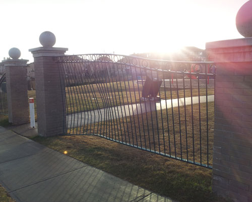 damaged fence panel